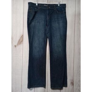 New York &‎ Company Jean Ladies 16 Average Low Rise Bootcut Blue